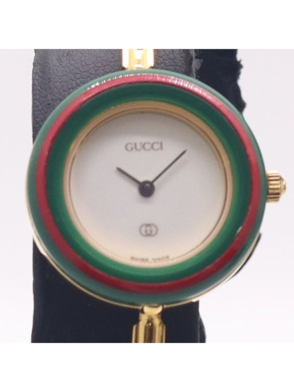 Gucci Operational Change Bezel Bangle Watch White Dial